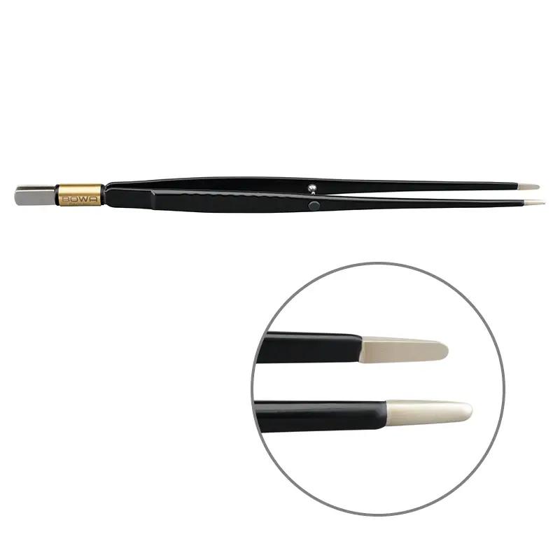 Біполярний пінцет, антипригарний, прямий, 195 мм x 8 мм x 2 мм. BOWA-electronic GmbH & Co. KG